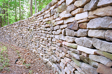 Main stone wall